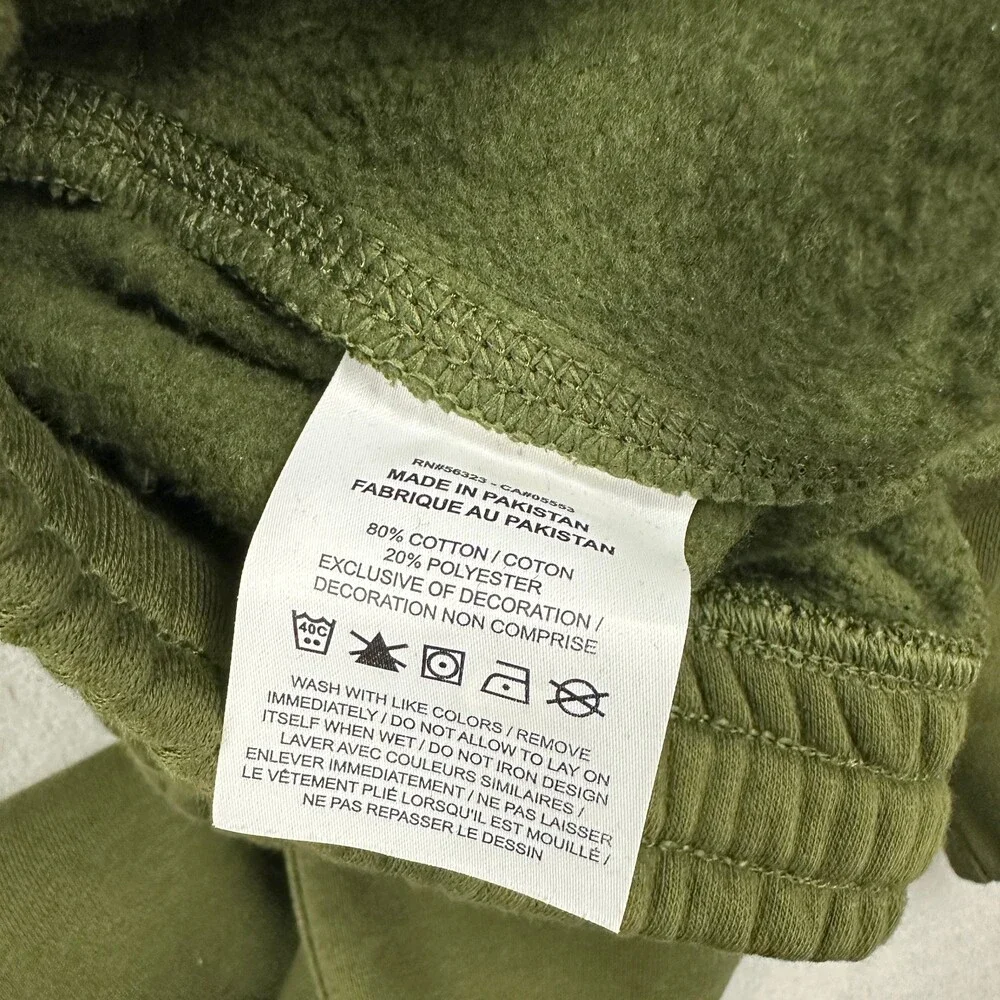 Nike Pants Men Large Olive Solid Jogger Tapered Swoosh Embroidery Drawstring L